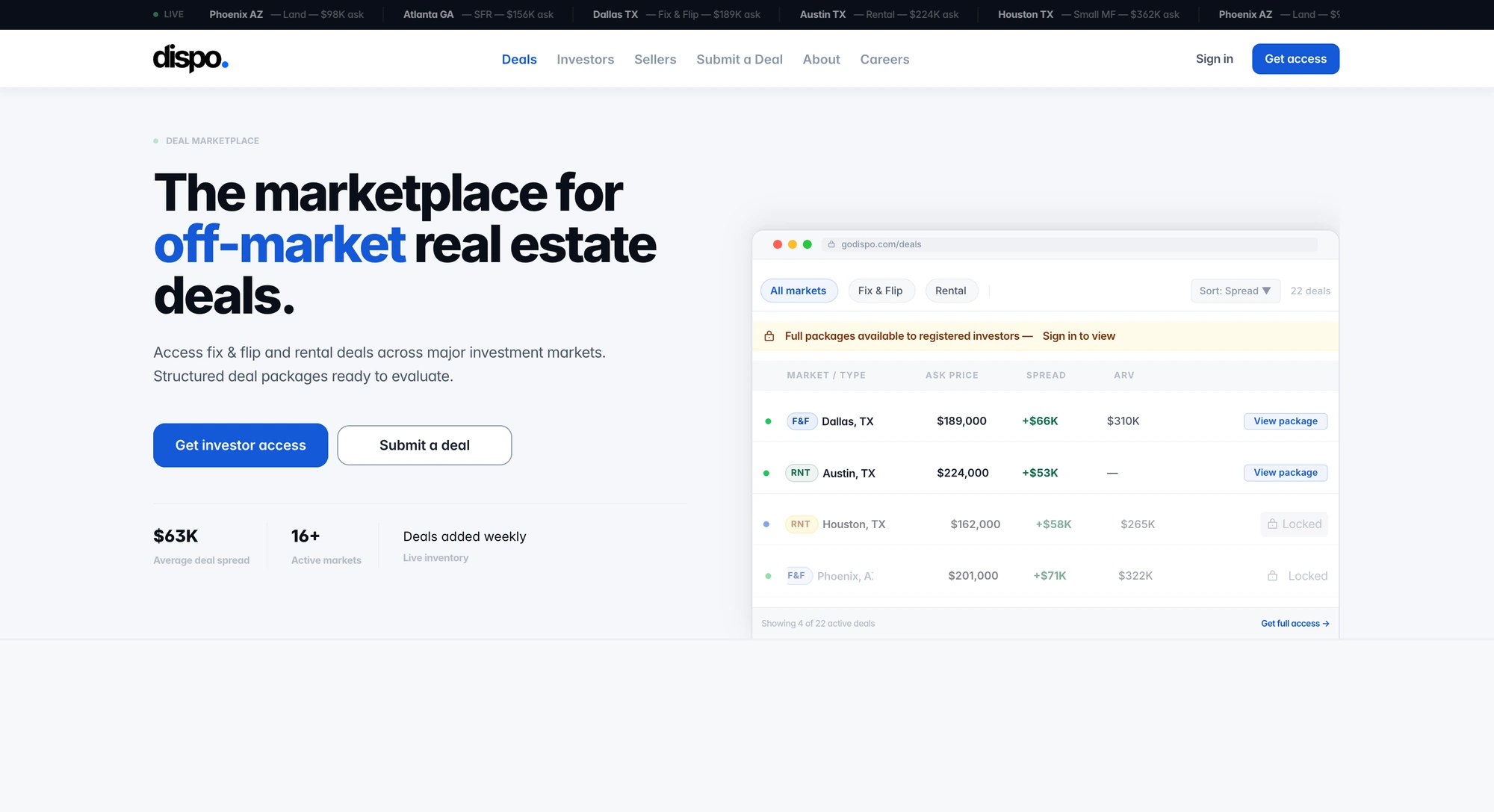 Dispo website preview