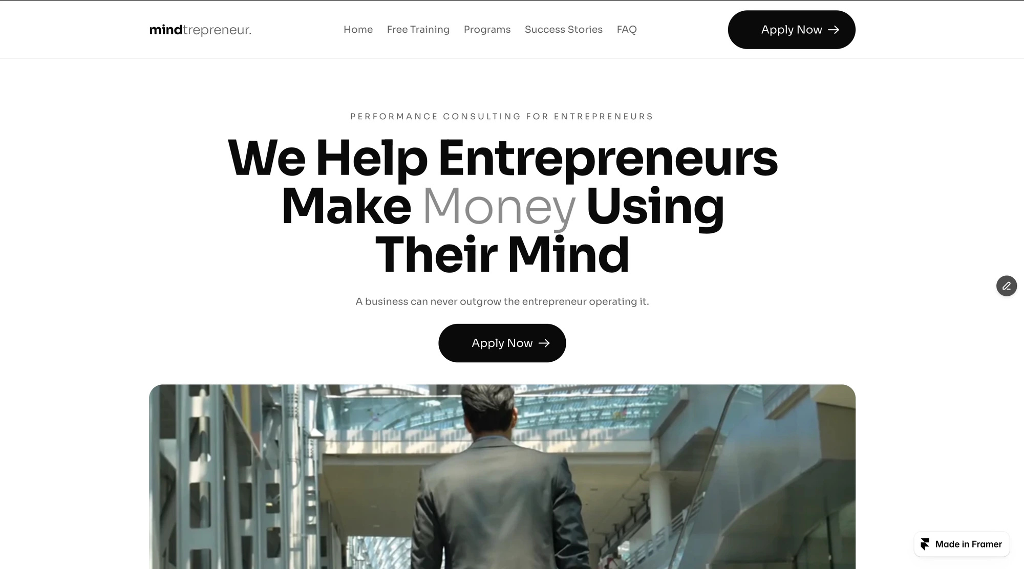 Mindtrepreneur website preview